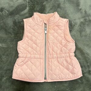 Pink Old Navy Puffer Vest Size 6-12m